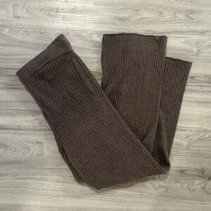 New! Barefoot Dreams Brown Size XL Ribbed Knit Pants - NWT cozy lounge soft